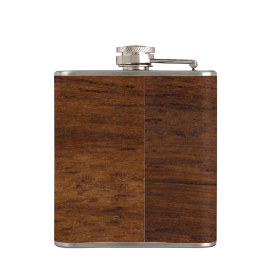 Holzplatte Schlichte Textur Lumber Flachmann (Rückseite)