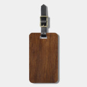 Holzplatte Schlichte Textur Lumber Gepäckanhänger (Vorderseite vertikal)