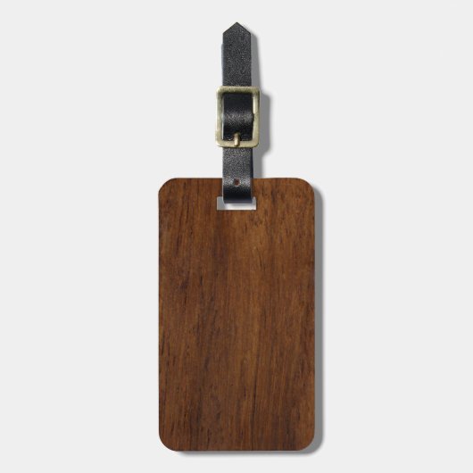 Holzplatte Schlichte Textur Lumber Gepäckanhänger (Vorderseite vertikal)