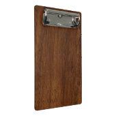 Holzplatte Schlichte Textur Lumber Mini Klemmbrett (Schrägansicht)