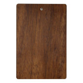 Holzplatte Schlichte Textur Lumber Mini Klemmbrett (Rückseite)