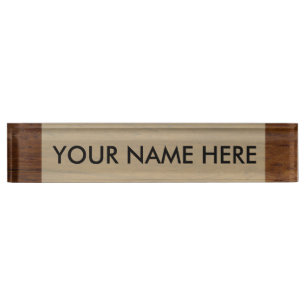 Holzplatte Schlichte Textur Lumber Namensplakette