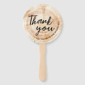 Holzplatte schneiden Danke für die kommende Rustik Fächer (Vorderseite)