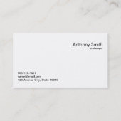 Holzplatte und Rasenschnitt Visitenkarte (Rückseite)