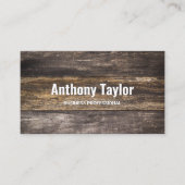 Holzplatte Visitenkarte (Vorderseite)