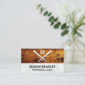 Holzplatten aus Marmor | Kreuzmesser Visitenkarte (Stehend Vorderseite)