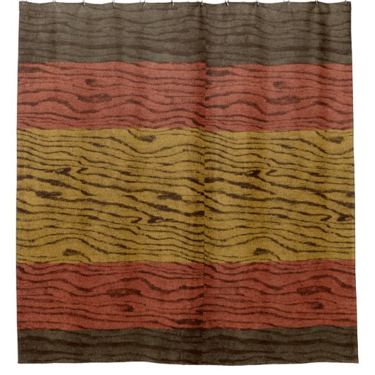 Holzplatten Deutschlandflagge Duschvorhang (Vorderseite)