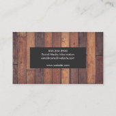 Holzplatten | Holz Visitenkarte (Rückseite)