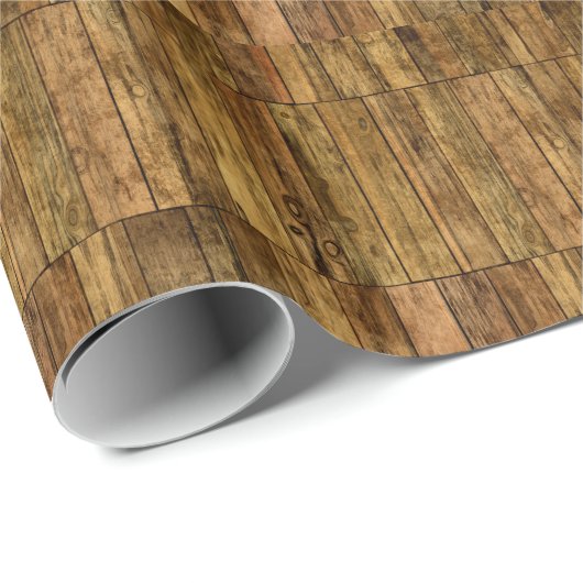 Holzplatten Holzpaneele Geschenkpapier (Rolleneckpunkt)