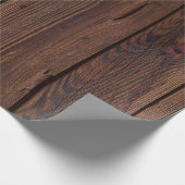 Holzplatten Holzwand Textur Geschenkpapier (Ecke)
