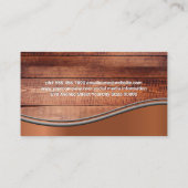 Holzplatten | Koch Hat und Knife Visitenkarte (Rückseite)