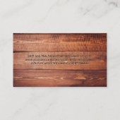 Holzplatten | KOCH Visitenkarte (Rückseite)