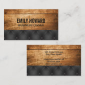 Holzplatten | Polsterstruktur Visitenkarte (Vorne/Hinten)