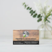 Holzplatten | Sägebürsterhammer Visitenkarte (Stehend Vorderseite)