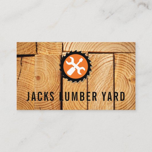 Holzplatten schneiden | Hardware-Tools anzeigen Visitenkarte (Vorderseite)