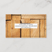 Holzplatten schneiden | Nummer Visitenkarte (Rückseite)