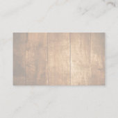Holzplatten Visitenkarte (Rückseite)