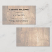 Holzplatten Visitenkarte (Vorne/Hinten)