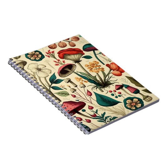 Holzpolster SpiralNotebook Notizblock (Rechte Seite)