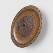 Holzpolsterung Runde Wanduhr (Winkel)