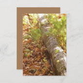 Holzprotokollkarte Mitteilungskarte (Vorne/Hinten)