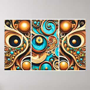 Holzpuzzle Poster