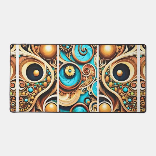 Holzpuzzle Schreibtischunterlage (Vorderseite)