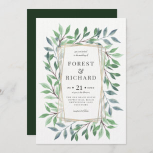 Holzrahmen Einladung