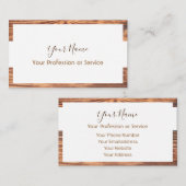 Holzrahmen für die Innenausstattung! Visitenkarte (Vorne/Hinten)