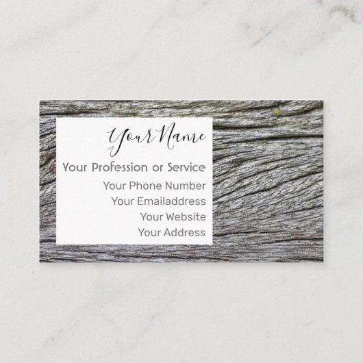 Holzrahmen für Innenarchitektur und Möbel! Bu Visitenkarte (Rückseite)