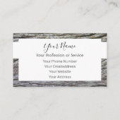 Holzrahmen für Innenarchitektur und Möbel! Visitenkarte (Rückseite)