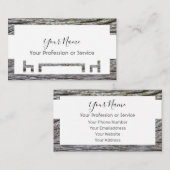 Holzrahmen für Innenarchitektur und Möbel! Visitenkarte (Vorne/Hinten)