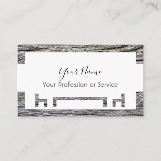Holzrahmen für Innenarchitektur und Möbel! Visitenkarte (Vorderseite)