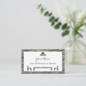 Holzrahmen für Innenarchitektur und Möbel! Visitenkarte (Stehend Vorderseite)