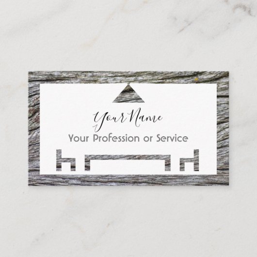 Holzrahmen für Innenarchitektur und Möbel! Visitenkarte (Vorderseite)