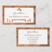 Holzrahmen für Innenarchitektur und Möbel! Visitenkarte (Vorne/Hinten)