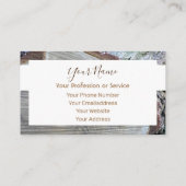 Holzrahmen für Interieur und Möbel! Visitenkarte (Rückseite)