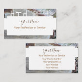 Holzrahmen für Interieur und Möbel! Visitenkarte (Vorne/Hinten)