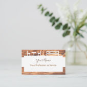 Holzrahmen für Interieur und Möbel! Visitenkarte (Stehend Vorderseite)