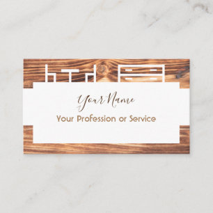 Holzrahmen für Interieur und Möbel! Visitenkarte