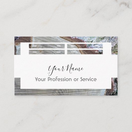 Holzrahmen für Interieur und Möbel! Visitenkarte (Vorderseite)