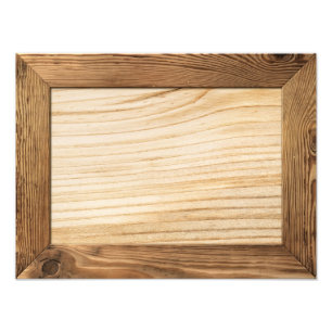Holzrahmen mit Holzbrettern innen Fotodruck