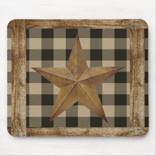 Holzrahmen und Stern Mousepad
