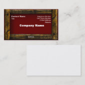 Holzrahmen Visitenkarte (Vorne/Hinten)