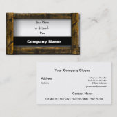 Holzrahmen Visitenkarte (Vorne/Hinten)