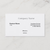 Holzrahmen Visitenkarte (Rückseite)