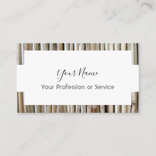 Holzrahmengestaltung für Innenräume! Visitenkarte