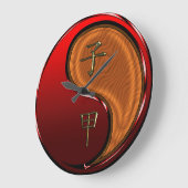 Holzratte Große Wanduhr (Winkel)