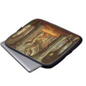 Holzrealm Throne Zimmerkonzept Laptopschutzhülle (Vorne Knopf)