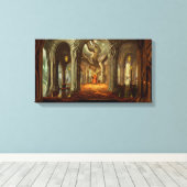 Holzrealm Throne Zimmerkonzept Leinwanddruck (Insitu (Holzboden))